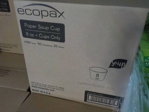Case Ecopax 1000 Paper 8 oz Soup Cu...