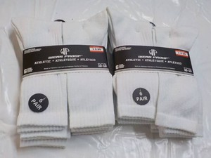 12 pair Wear Proof White Athletic S...