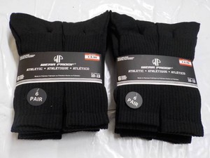 12 pair Wear Proof Black Athletic S...