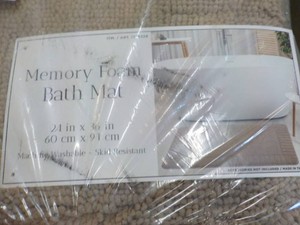 Memory Foam Bath Mat 24 x 36 in Br...