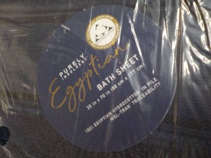 Egyptian Navy Bath Towels- 2 pair...
