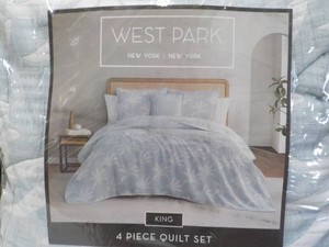 West Park 4 piece Quilt Set King...