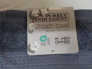 Purely Indulgent Bath Towel Blue...
