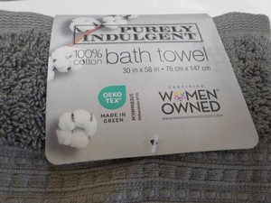 Purely Indulgent Bath Towel Grey...