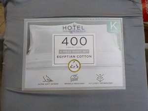 6 piece Sheet Set Egyptian Cotton K...