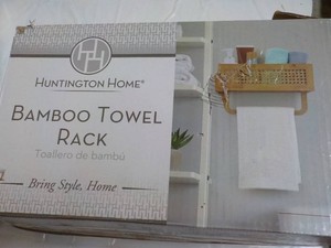 Huntington House Bamboo Towel Rack...