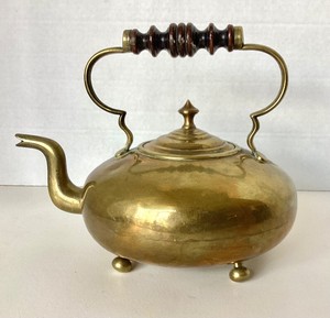 Antique Brass Tea Kettle
