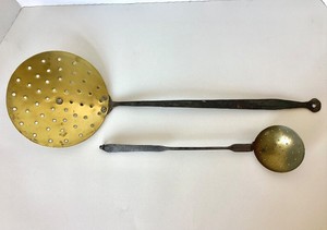 Pair of Antique Brass Skimmers #2