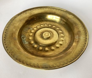 Antique German Brass Alms Plate
