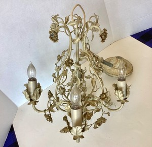 Vintage Italian Tole Chandelier