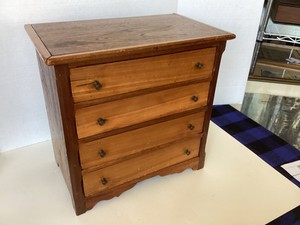 Antique Miniature 4 Drawer Chest