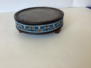 Mid 19th Century Beaded French Decorative Plinth