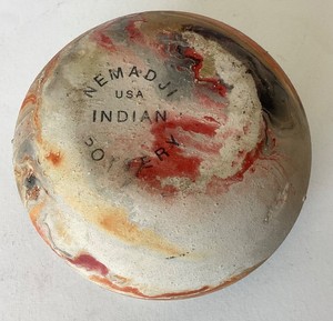 Vintage Nemadji Marbled Pot