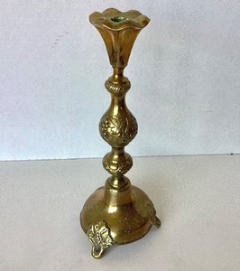 Antique Polish Brass Candlestick