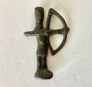 Antique Sardinian Bronze Archer Figure
