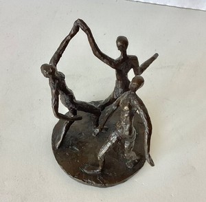 Small Granlund Style Bronze Dancer Group