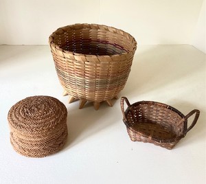 Group of 3 Small Native  Ethnic Baskets