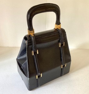 Fernande Desgrange Black Leather Bag with Wallet
