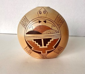 Vintage Hopi Polychromed Seed Pot