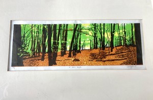 Modern Woodcut Print St Johns Woods