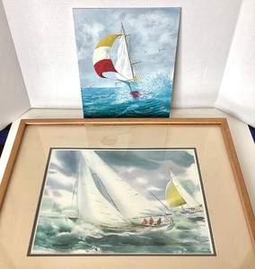 Pair of Sailing Artworks