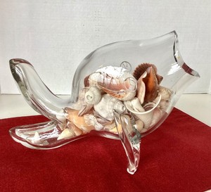Vintage Blenko Hand Blown Fish Vase