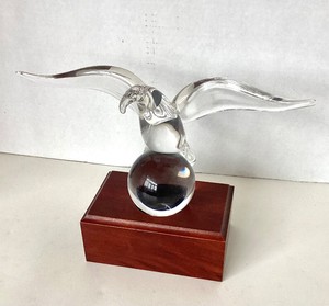 Steuben Art Glass Eagle Sculpture