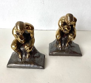 Vintage Rodin The Thinker Bookends