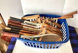 Group of 7 Vintage Tennis Racquets  2 Squash Racquets