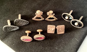 5 Pairs of Vintage Mens Cuff Links
