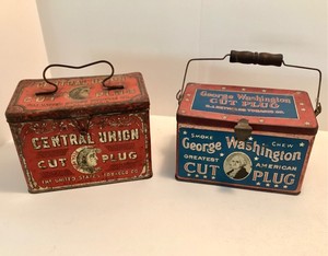 Pair of Antique Tobacco Tins