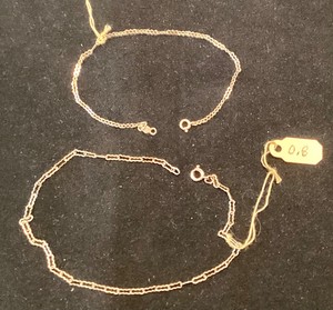Pair of Small 14K Gold Bracelets