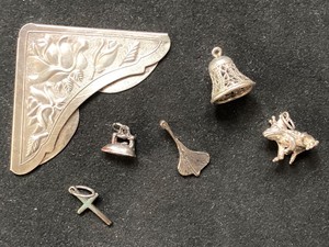 5 Sterling Silver Charms  Bookmark