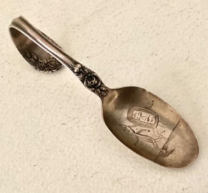 Antique Sterling Silver Childs Spoon