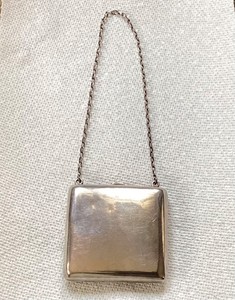 Antique Sterling Silver Compact  Coin Case