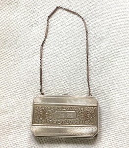 Antique Houbigant Art Deco Sterling Silver Compact