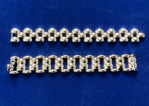 Vintage Pair of Panther Link Bracelets
