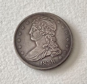 1838 Silver Half Dollar