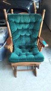 Wood Glider Rocking Chair.