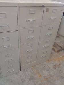 4 Drawer File Cabinet (3). Tan