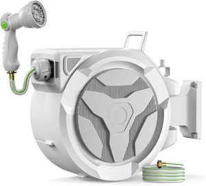 LuckyTech Retractable Garden Hose Reel