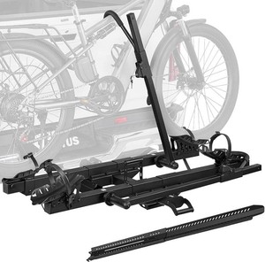 Joytutus Hitch E-Bike Rack with Ramp for 2 E-Bikes