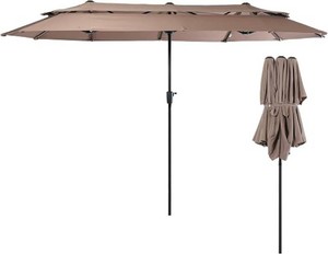 Nice C 13-15 Large Double Sided Patio Umbrella (Khaki)