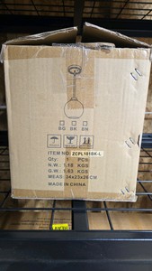 8 Inch Black Foyer Light