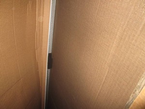 White frame screen door panel 35 3...