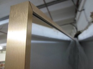 Gold framed 3 x 6 mirror with fold...