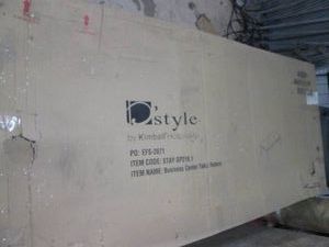 Business center table, with side ou...
