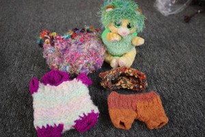 Cat with handmade accessories...