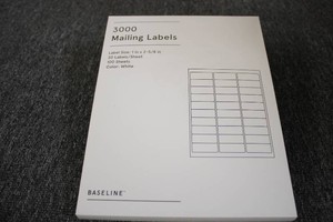 Mailing Labels 1in x 2-58in 3 pack...