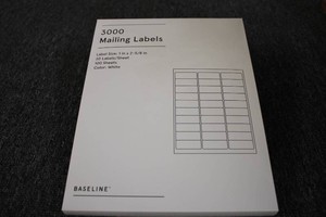 Mailing Labels 1in x 2-58in 3 pack...